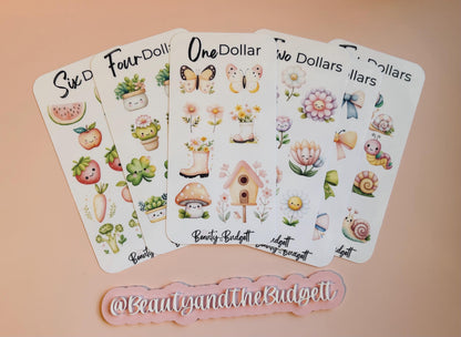 Spring Savings Challenge Bundle | Cash Stuffing Tracker PDF (Digital Download)