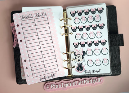 Pink Bow Savings Challenge Bundle | Cash Stuffing Printable Trackers (Digital Download)