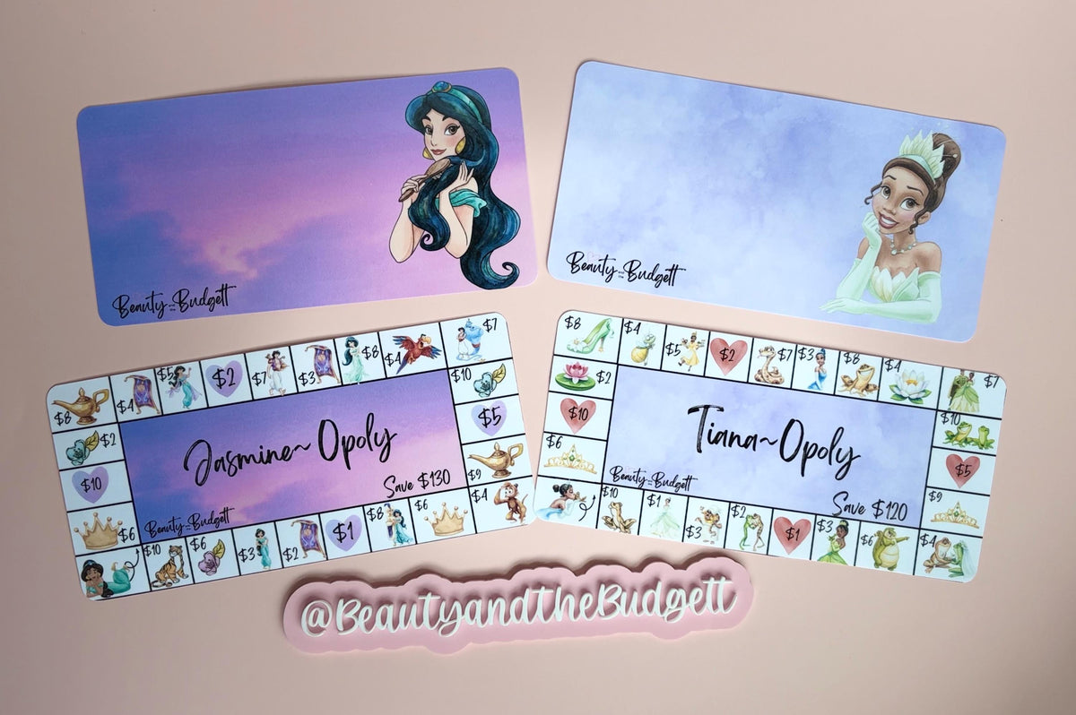 Princess Savings Trackers | Fairytale Board Game Budget Challenges (Digital Download)