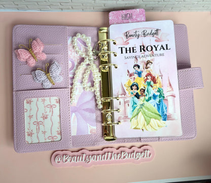 Princess Savings Challenge Bundle | Royal Adventure Cash Stuffing Tracker (Digital Download)