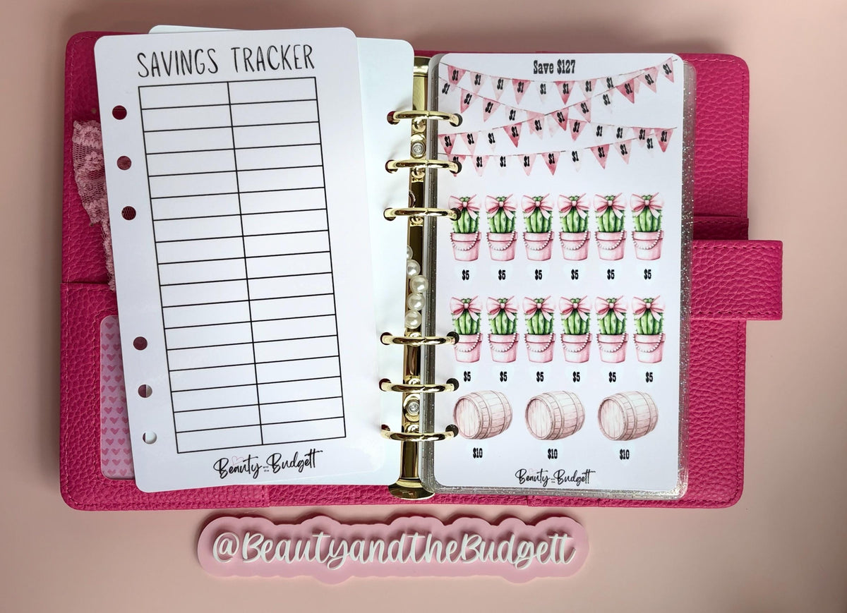 Blush & Buckles Savings Challenge Bundle | Western Chic Budget Printable | Instant Download | Cash Stuffing Binder