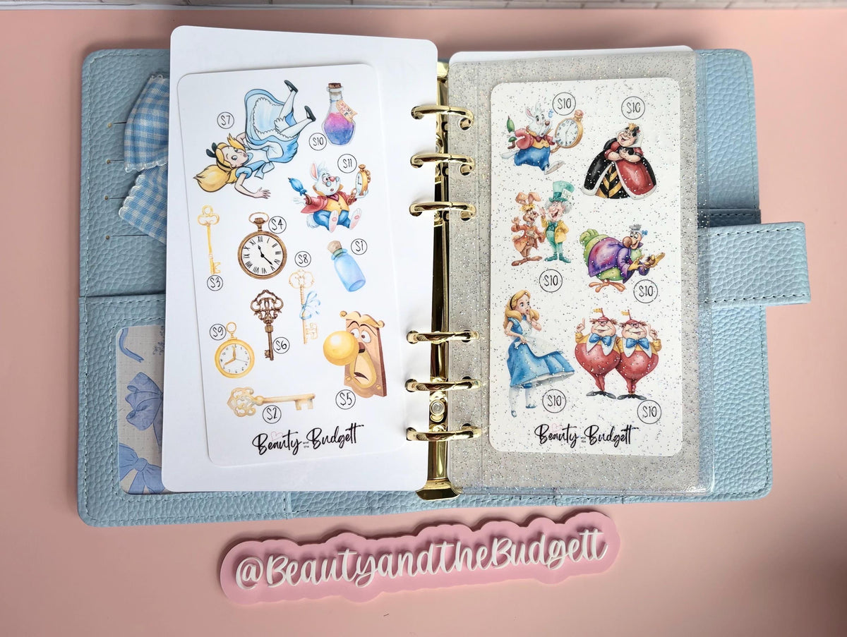 Down the Rabbit Hole Savings Challenge | Alice Inspired Printable Tracker | Sinking Funds Savings Goal