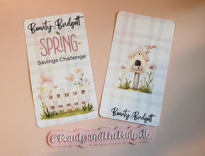Spring Savings Challenge Bundle | Cash Stuffing Tracker PDF (Digital Download)