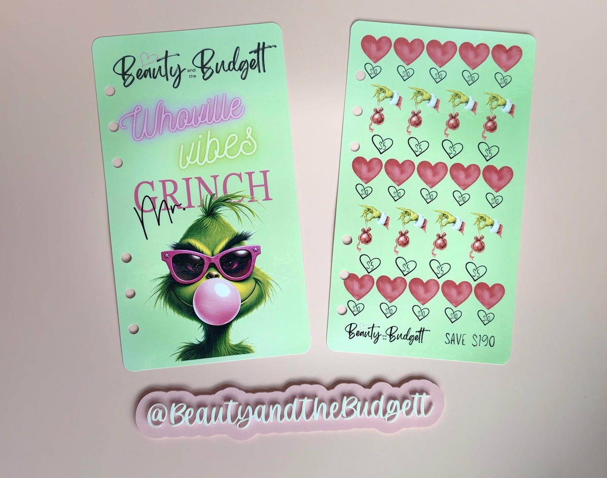 Whoville Vibes Savings Challenge Bundle | Christmas Cash Stuffing Trackers (Digital Download)