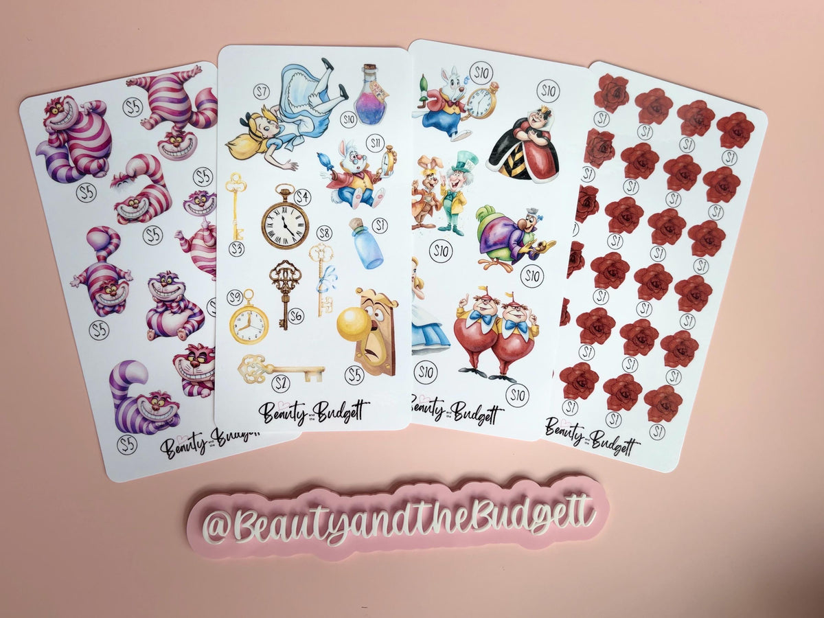 Down the Rabbit Hole Savings Challenge | Alice Inspired Printable Tracker | Sinking Funds Savings Goal