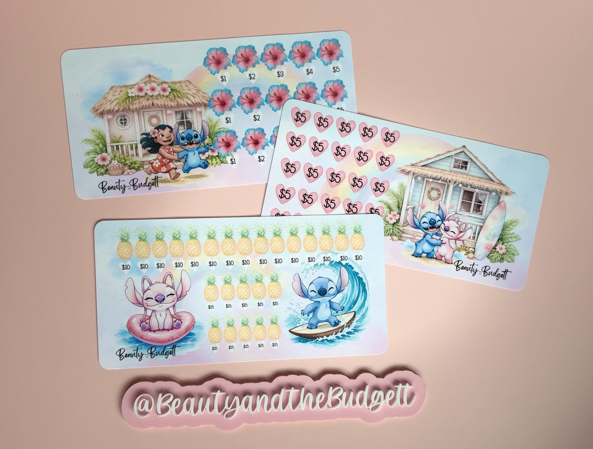 Island Buddies Savings Challenge Bundle | Tropical Cash Stuffing Printable | Digital Download