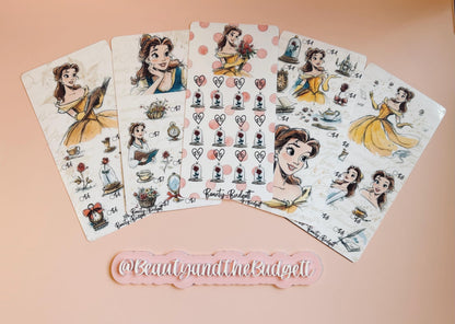 Beauty and the Budgett Savings Challenge Bundle | Fairytale Budget Tracker (PDF) | USD & Euro Versions