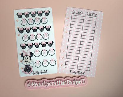 Pink Bow Savings Challenge Bundle | Cash Stuffing Printable Trackers (Digital Download)