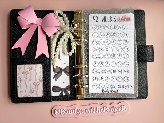 52 Week Savings Challenge Printable | Money Saving Tracker | Cash Stuffing Budget Binder PDF