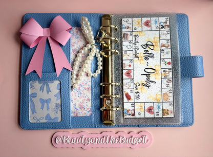 Beauty and the Budgett-OPOLY Savings Game Tracker & Inserts | Savings Trackers | Printable PDF