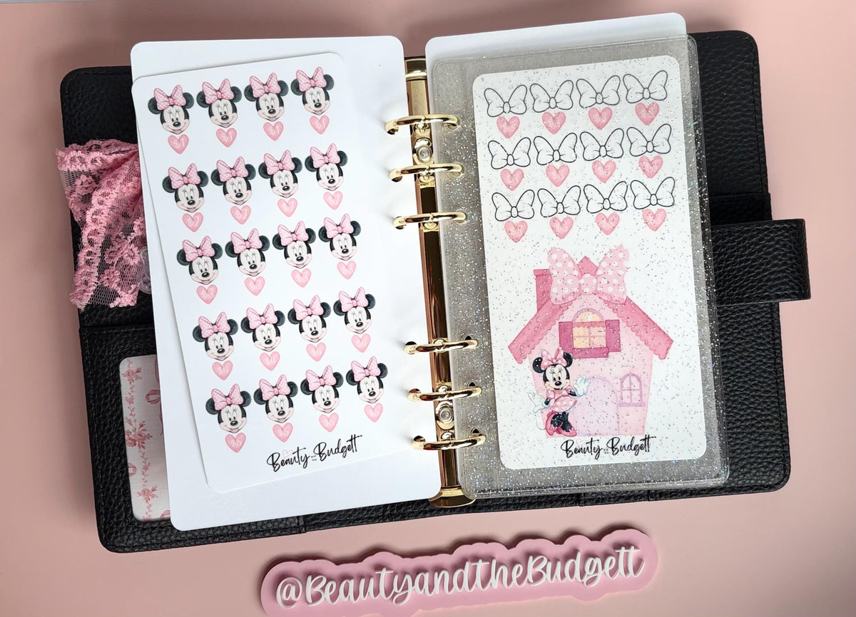 Pink Bow Savings Challenge Bundle | Cash Stuffing Printable Trackers (Digital Download)
