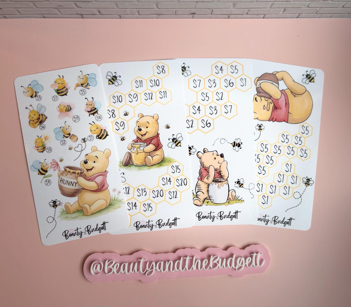 Winnie Inspired Savings Challenges: Honey Pot Goals Budget Bundle (PDF)