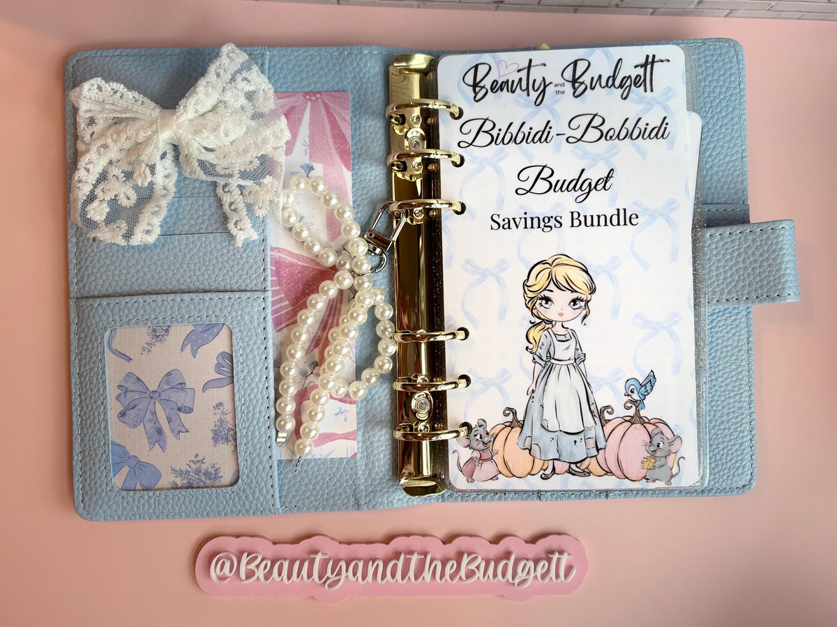 Cinderella Savings Challenge Bundle | Bibbidi Bobbidi Budget Tracker (Digital Download)