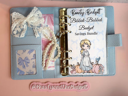 Cinderella Savings Challenge Bundle | Bibbidi Bobbidi Budget Tracker (Digital Download)