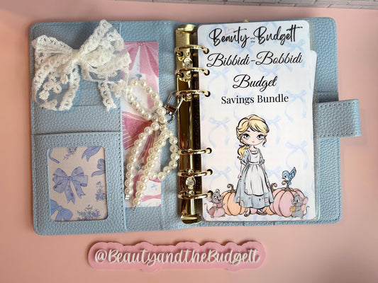 Cinderella Savings Challenge Bundle | Bibbidi Bobbidi Budget Tracker (Digital Download)
