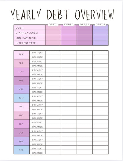 Beauty and the Budgett Planner | Monthly Finance, Savings Challenge (PDF Download)