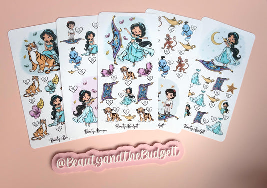 Jewel Princess Savings Challenge Trackers | Princess Inspired Cash Stuffing (Digital Download)