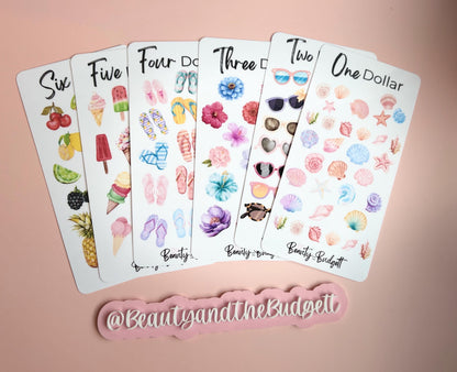 Summer Savings Challenge Bundle | Cash Stuffing Tracker PDF (Digital Download)