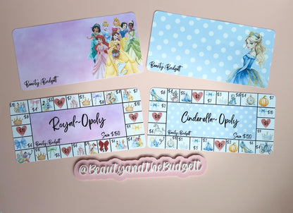 Princess Savings Trackers | Fairytale Board Game Budget Challenges (Digital Download)