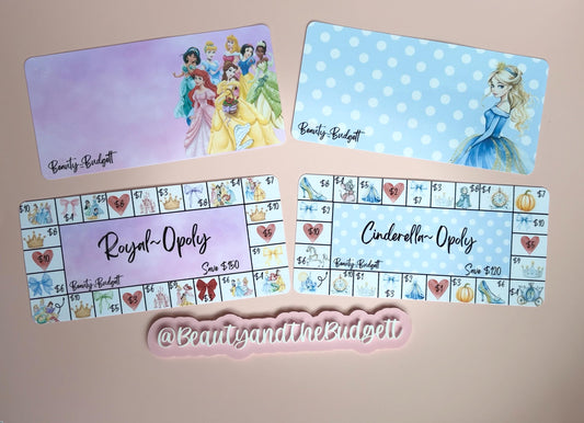Princess Savings Trackers | Fairytale Board Game Budget Challenges (Digital Download)