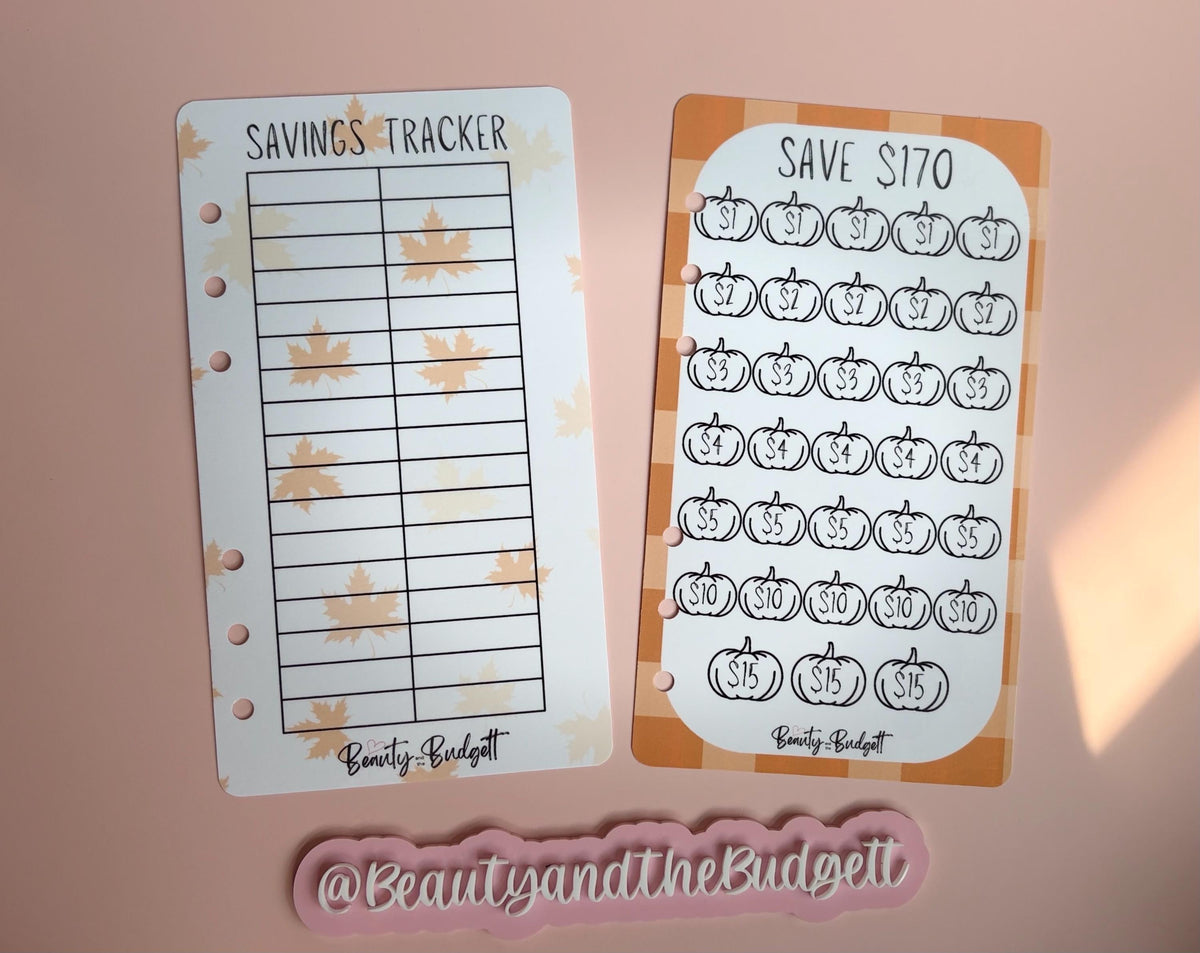 Hello Fall Savings Bundle | Cash Stuffing, Budget Binder Challenges (PDF Download)