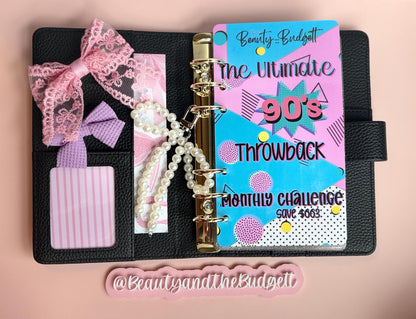 Ultimate 90s Throwback Savings Challenge | 12 Monthly Savings Challenges | Budget Binder Dashboard | Digital download