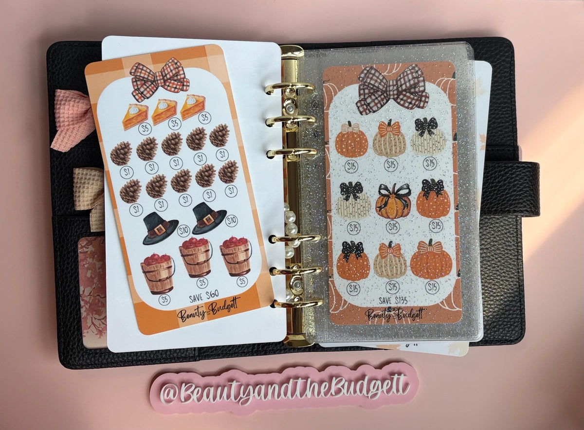 Hello Fall Savings Bundle | Cash Stuffing, Budget Binder Challenges (PDF Download)