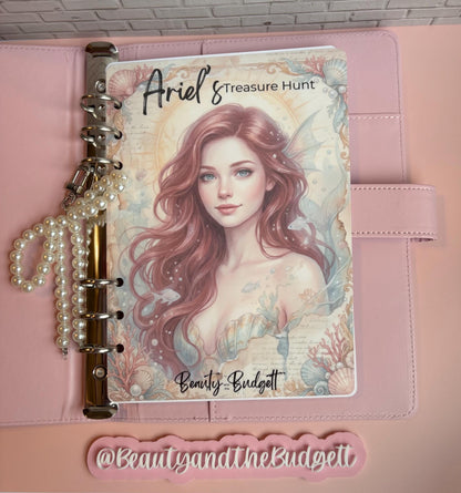 Mermaid Treasure Hunt Savings Challenge | Mermaid Cash Stuffing Tracker (PDF)