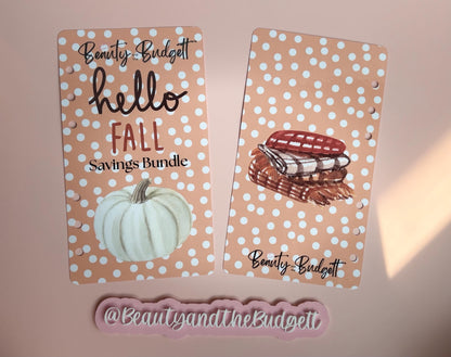 Hello Fall Savings Bundle | Cash Stuffing, Budget Binder Challenges (PDF Download)