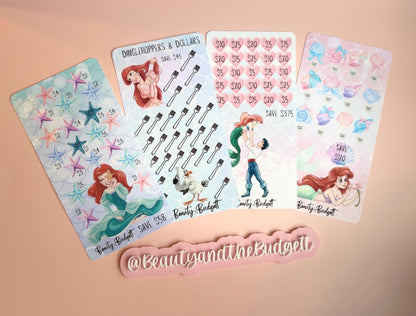 Under the Sea Savings Challenge Tracker | Mermaid Cash Stuffing Bundle (Digital Download)