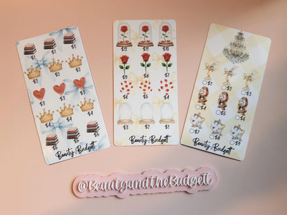 Beauty and the Budgett Savings Challenge Bundle | Fairytale Budget Tracker (PDF) | USD & Euro Versions