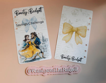 Beauty and the Budgett Savings Challenge Bundle | Fairytale Budget Tracker (PDF) | USD & Euro Versions