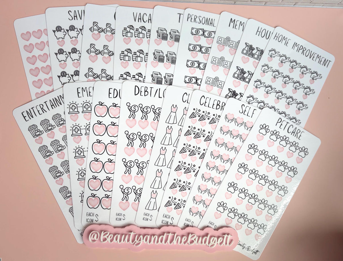 Month Ahead Savings Challenge | 36 Trackers Bundle (Digital Download)