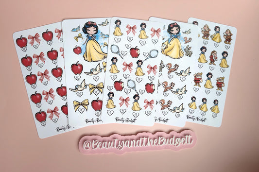Apple Princess Savings Trackers | Printable Budgeting Challenge (Digital Download)