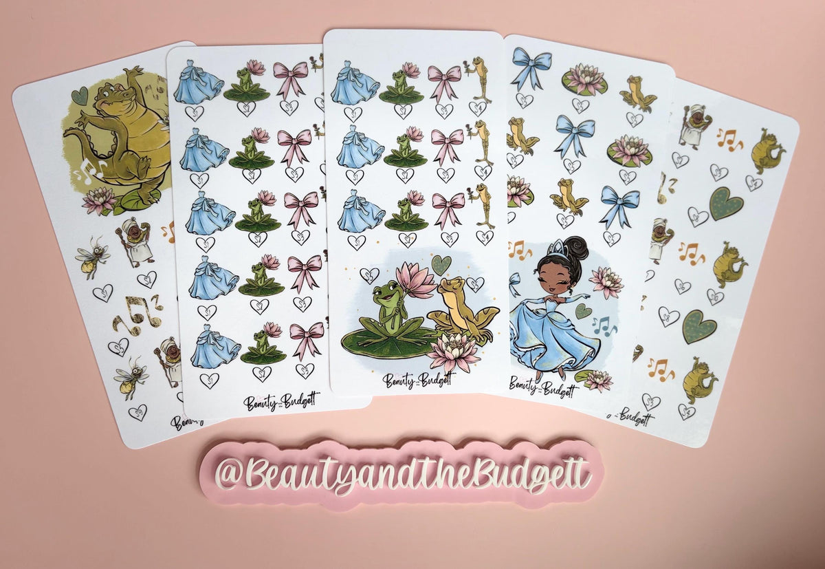Bayou Princess Savings Trackers | Princess Frog Budget Binder (Digital Download)