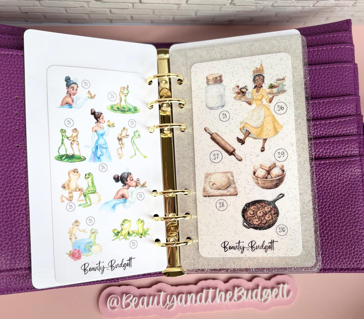 Princess and the Budget Savings Challenge | Tiana Budget Trackers (Digital Download)