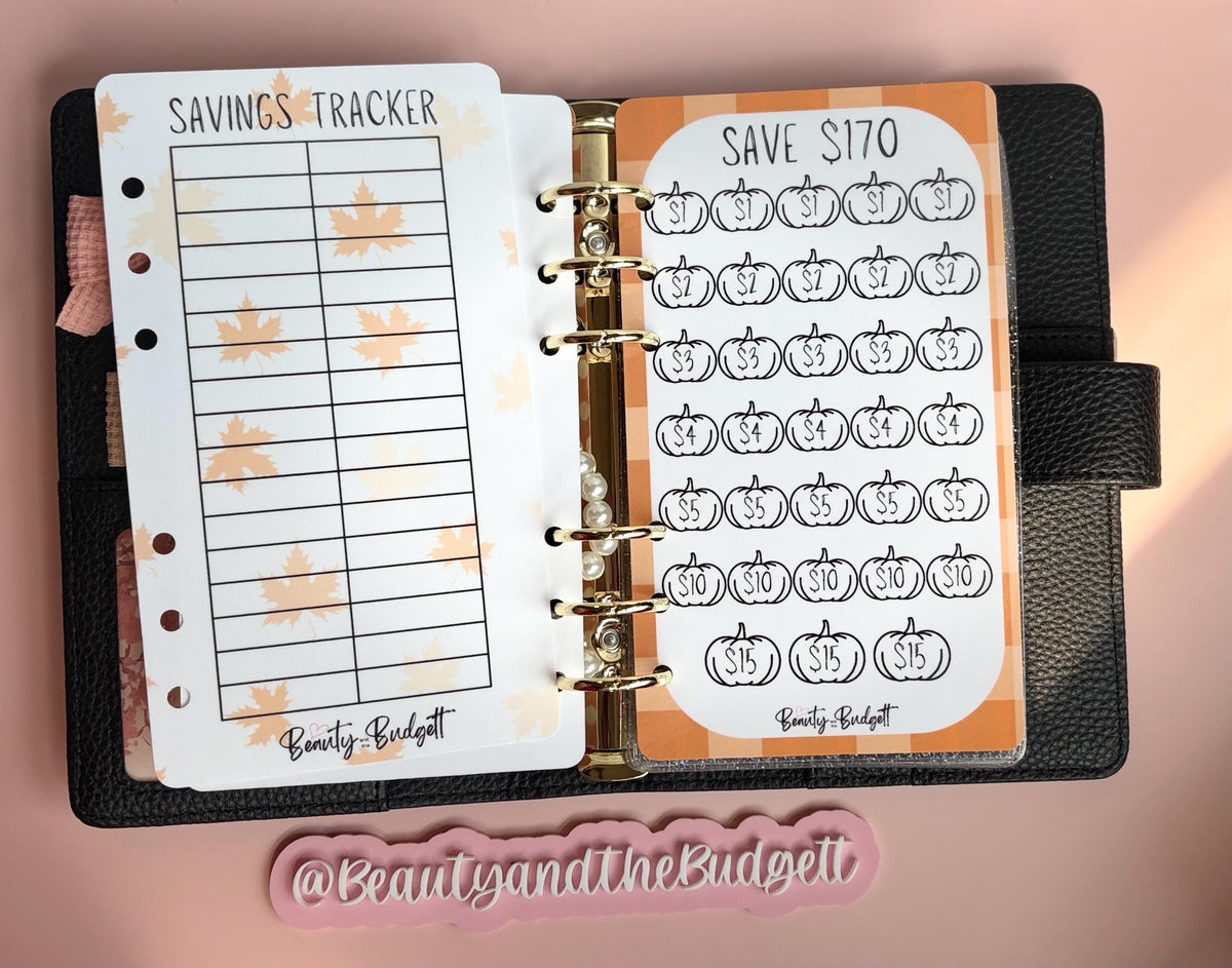 Hello Fall Savings Bundle | Cash Stuffing, Budget Binder Challenges (PDF Download)