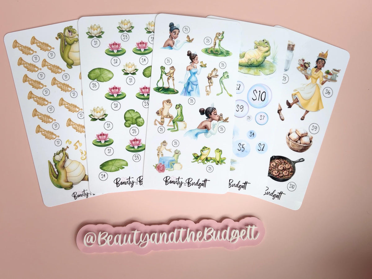 Princess and the Budget Savings Challenge | Tiana Budget Trackers (Digital Download)