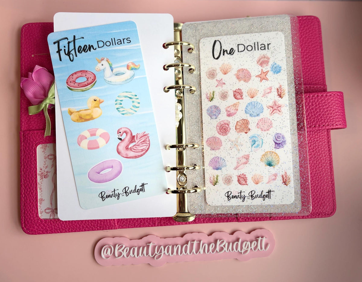 Summer Savings Challenge Bundle | Cash Stuffing Tracker PDF (Digital Download)