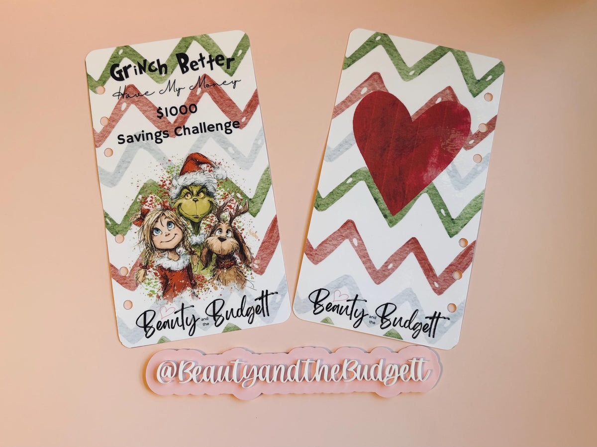 Whoville Savings Bundle Trackers | Christmas Cash Stuffing PDF (Digital Download)