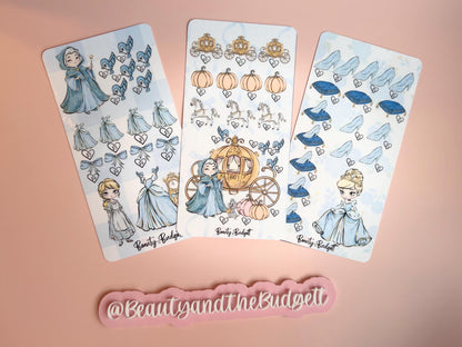 Cinderella Savings Challenge Bundle | Bibbidi Bobbidi Budget Tracker (Digital Download)
