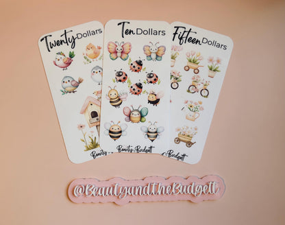Spring Savings Challenge Bundle | Cash Stuffing Tracker PDF (Digital Download)