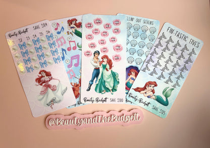 Under the Sea Savings Challenge Tracker | Mermaid Cash Stuffing Bundle (Digital Download)