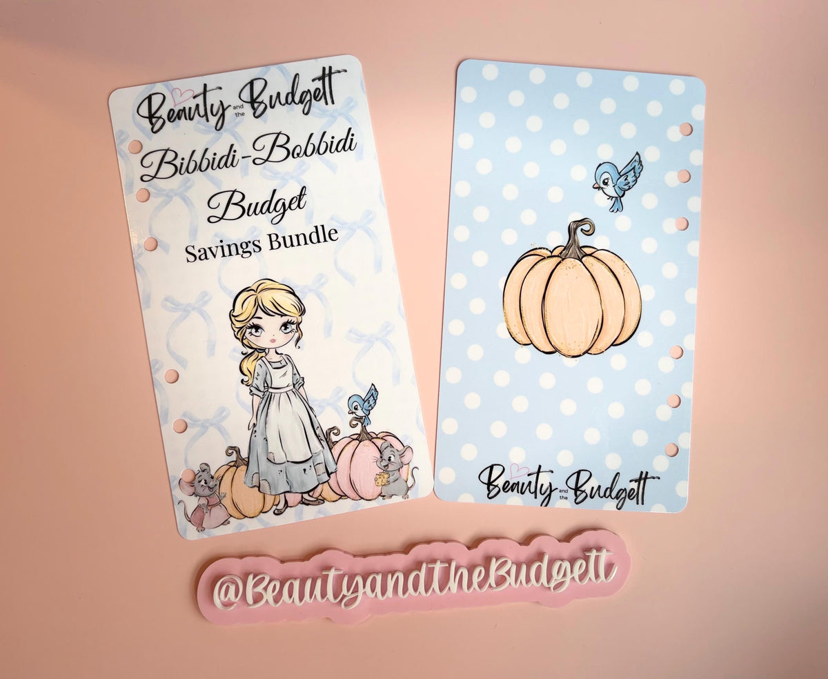 Cinderella Savings Challenge Bundle | Bibbidi Bobbidi Budget Tracker (Digital Download)