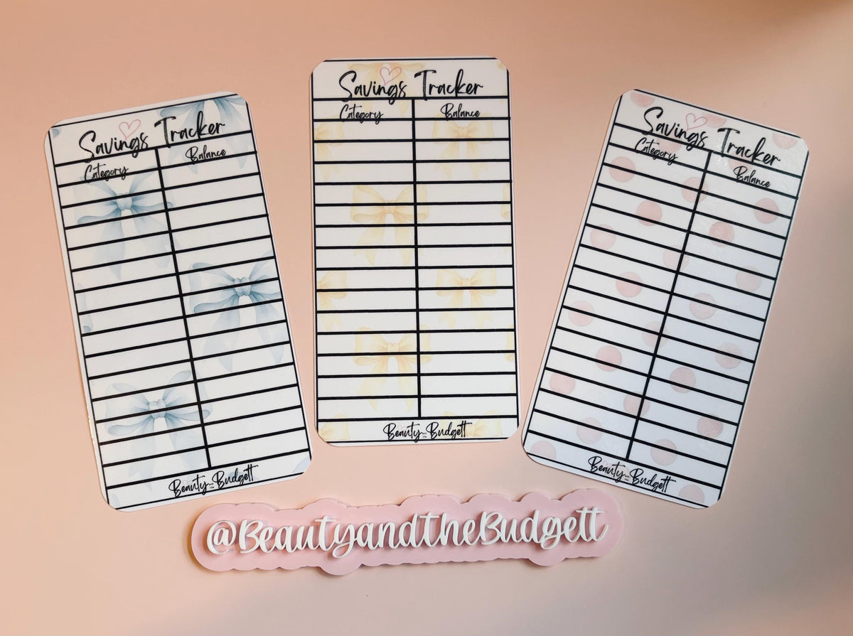 Beauty and the Budgett-OPOLY Savings Game Tracker & Inserts | Savings Trackers | Printable PDF