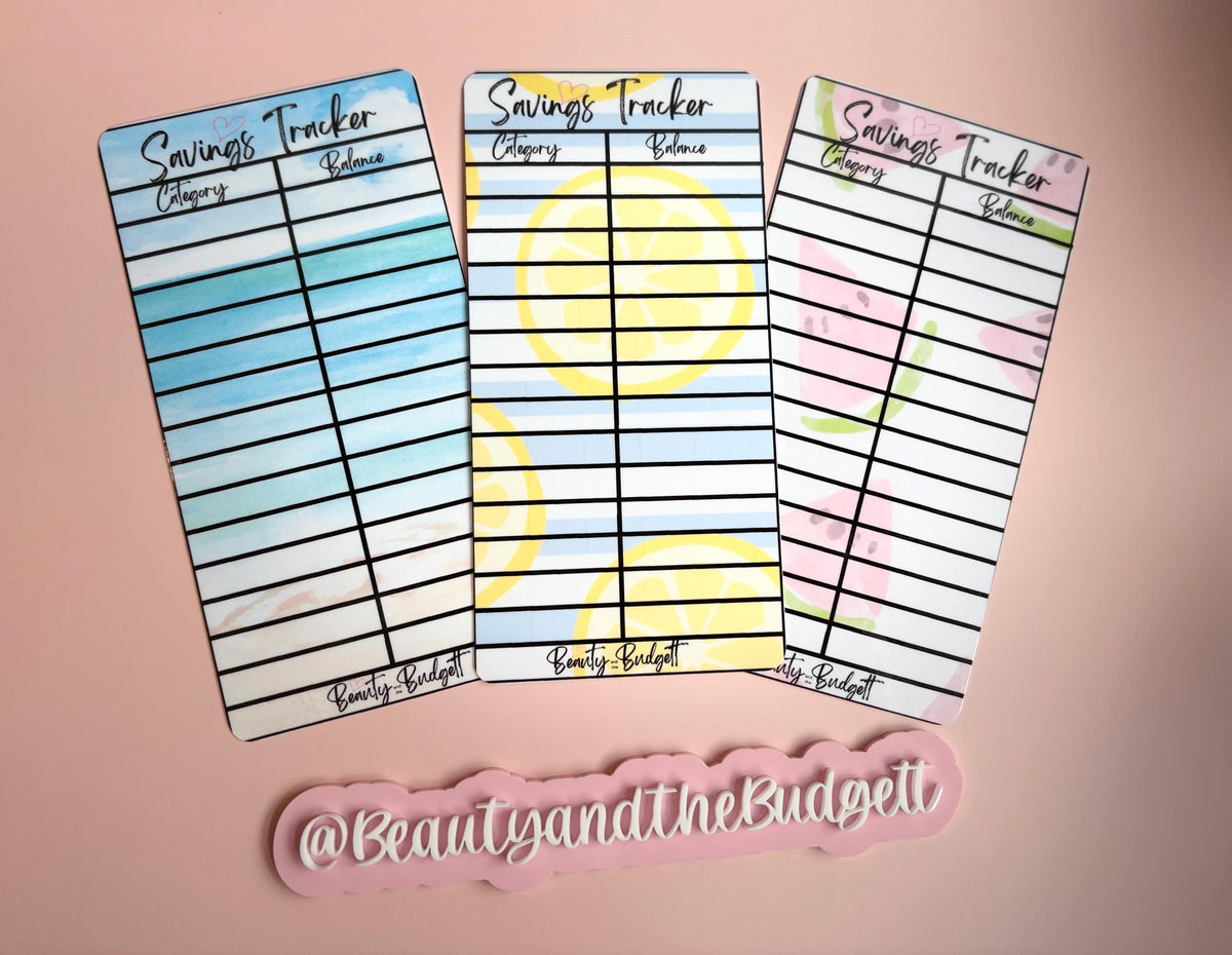 Summer Savings Challenge Bundle | Cash Stuffing Tracker PDF (Digital Download)