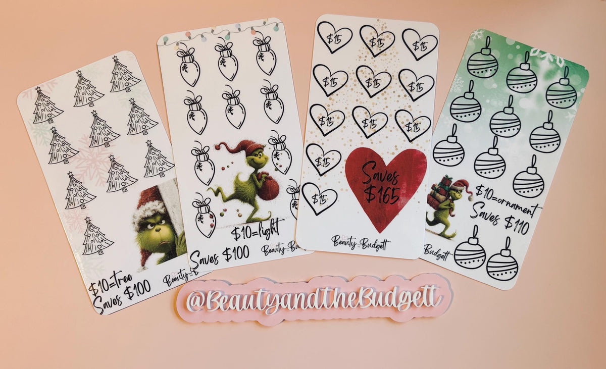 Whoville Savings Bundle Trackers | Christmas Cash Stuffing PDF (Digital Download)