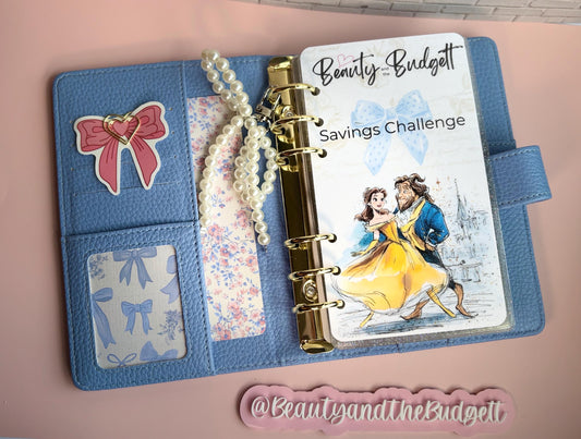 Beauty and the Budgett Savings Challenge Bundle | Fairytale Budget Tracker (PDF) | USD & Euro Versions