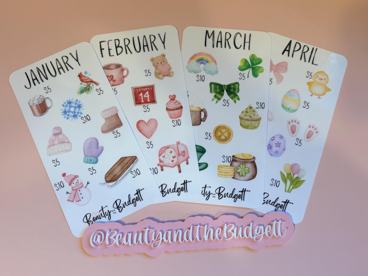 The Ultimate Monthly Saving Challenge Bundle | Cash Stuffing Tracker PDF (Digital Download)