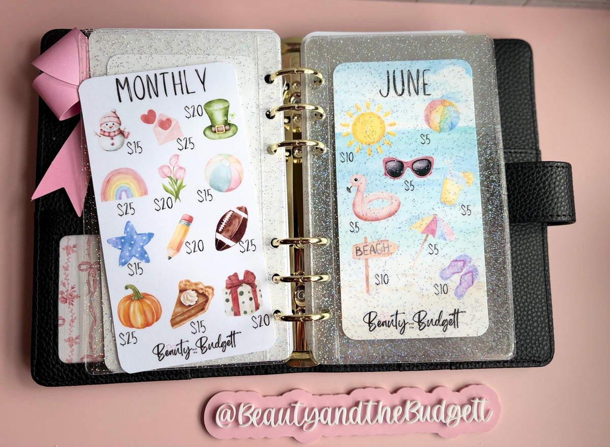 The Ultimate Monthly Saving Challenge Bundle | Cash Stuffing Tracker PDF (Digital Download)